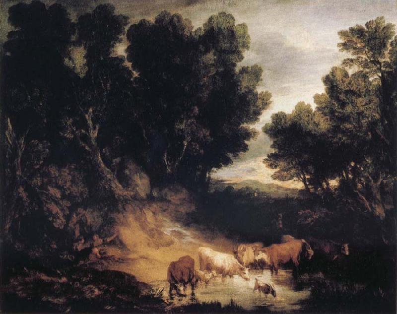 Thomas Gainsborough The Watering Place oil painting image